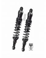 BLACK-T Twin-Shock Set Stage2 for Harley Davidson FLH / FLTR Road Glide / Road King / Street Glide 2015-2020 (length 12 inch)