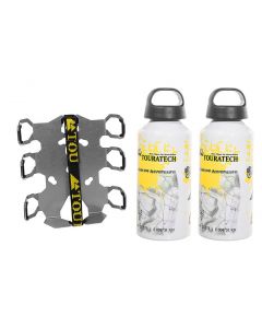 ZEGA Pro/ZEGA Mundo accessory holder "bottle holder" double with 2x Touratech aluminum bottle 0.6 litres
