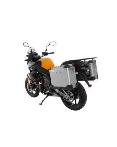 ZEGA Pro aluminium pannier system "And-S" 31/31 liter with steel rack black for Kawasaki Versys 650 (2010-2014)