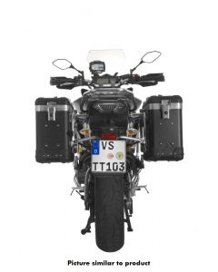 ZEGA Pro aluminium pannier system "And-Black" 31/31 litres with stainless steel rack for Yamaha MT-09 Tracer (2015-2017)