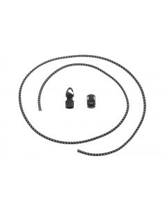 Repair set for reflective elastic straps used to hold down bags and tank bags; comes with Velcro-strip fastener and zipper stopper