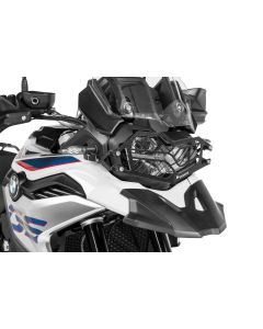 Stainless steel black headlight protector with quick release fastener for BMW F850GS/ F800GS (2024-)/ F750GS *OFFROAD USE ONLY*